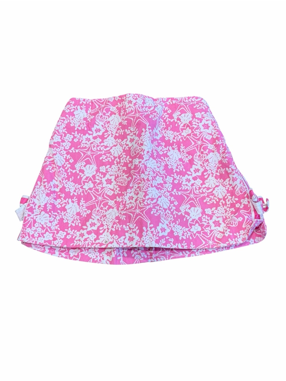 Lilly Pulitzer, Girls Pink Floral Elastic Waist Skort, Size 4